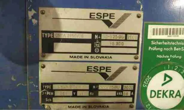 Гильотинные ножницы ESPE CNTA 3150/16