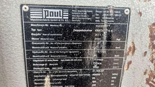 Кромкообрезной многопильный станок PAUL KME 3-1016R