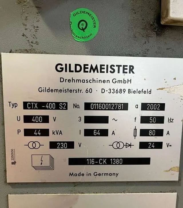 Токарный станок GILDEMEISTER CTX 400 S2 2002г.в.