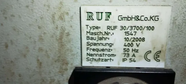 Брикетировочный пресс RUF 30/3700/100