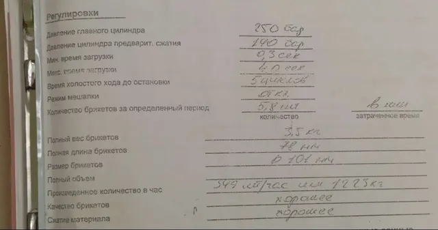 Брикетировочный пресс RUF 30/3700/100