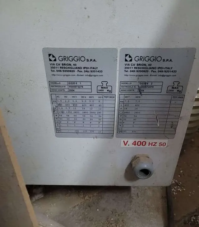 Четырехсторонний станок Griggio G/220 6