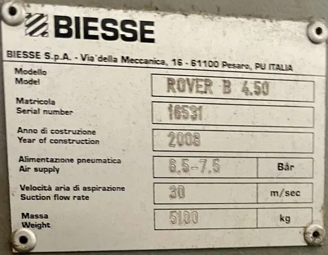 Обрабатывающий центр с ЧПУ Biesse Rover B 4.50