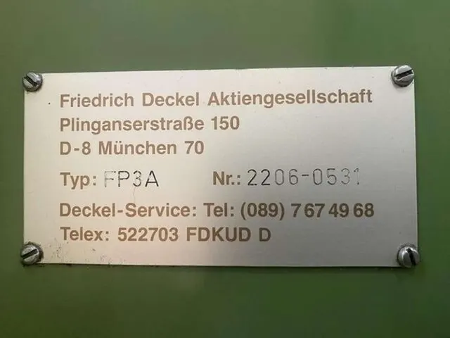 Станок фрезерный универсальный Deckel FP3A С ЧПУ