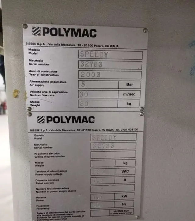 Кромкооблицовочный станок Polymac Speedy