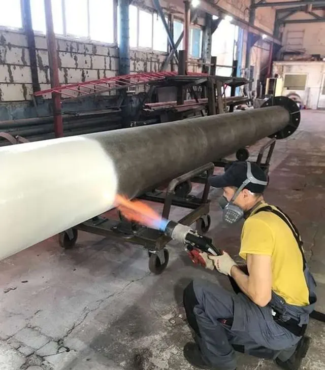 Установка газопламенного нанесения полимерных красок