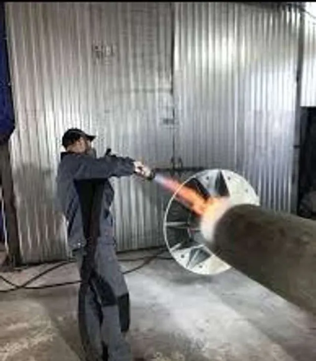 Установка газопламенного нанесения полимерных красок