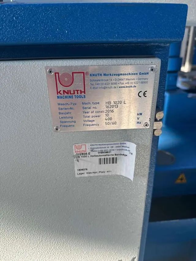 Ленточная пила KNUTH HB 1020 L