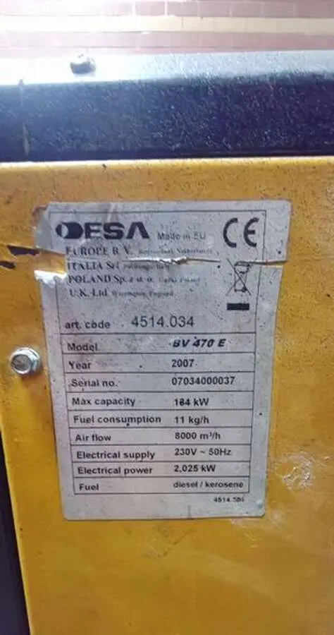 Дизельная тепловая пушка Master BV 470 FS