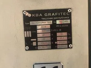 Офсетная машина KBA Performa 74-4