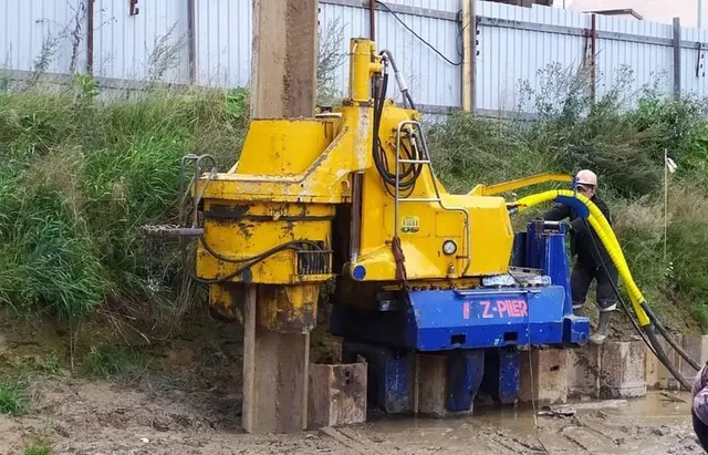 Сваевдавливающая установка Giken Silent Piler