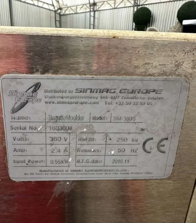 Машина тестозакаточная SINMAG SM-380B со стендом