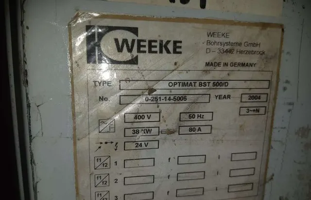 Станок сверлильно-присадочный WEEKE Optimat BST 500 /D
