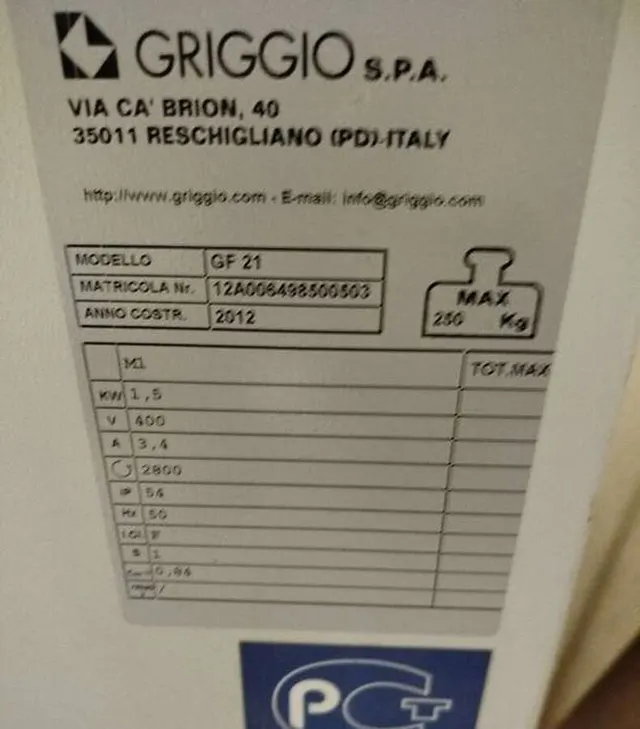 Сверлильно-присадочный станок GRIGGIO GF 21