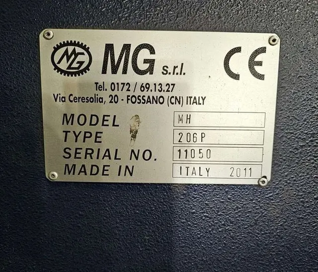 Вальцы гидравлические MG MH 206 P Италия 2011г.в.