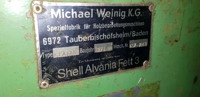 Четырехсторонний строгальный станок WEINIG PFA 17N