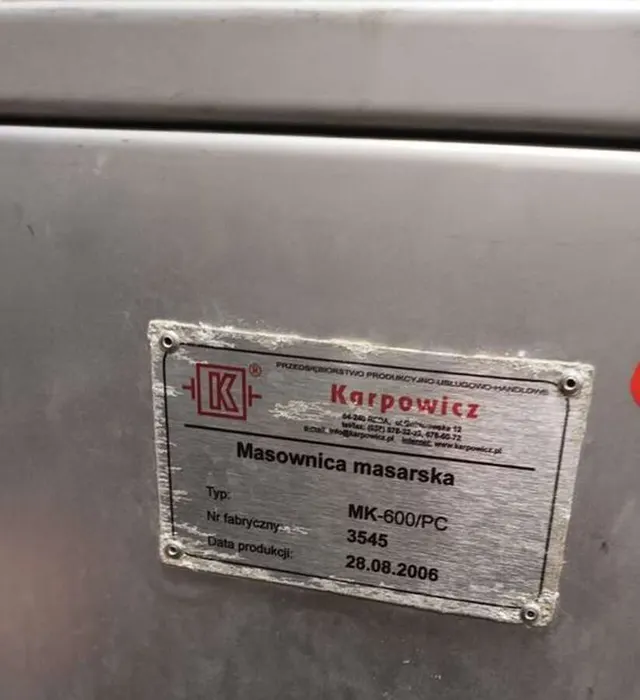 Вакуумный мясомассажер Karpowicz MK 600/PC
