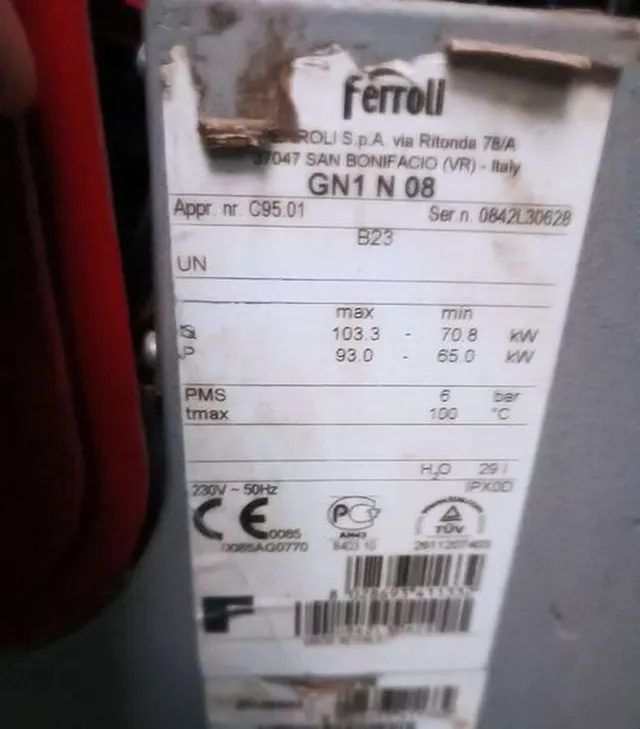 Котёл Ferroli GN 1 N 08