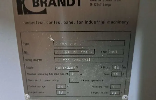 Кромкооблицовочный станок BRANDT KDN 210
