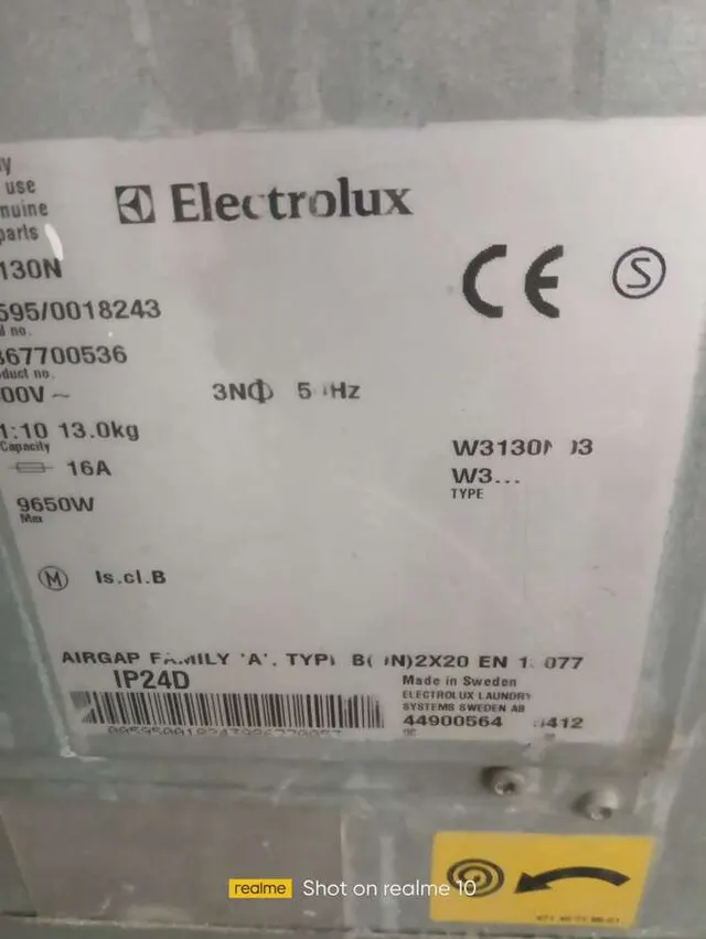 Промышленная стиральная машина Electrolux W3130N