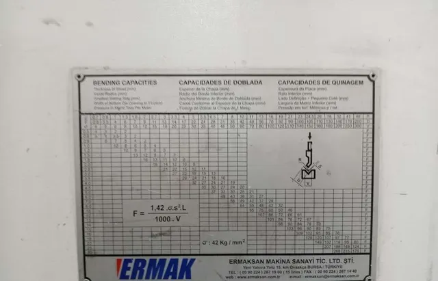 Листогибочный пресс ERMAK CNC HAP 3100-120