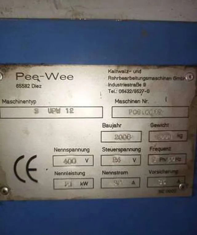Резьбонакатной станок PEE-WEE тип 3 UPW 12