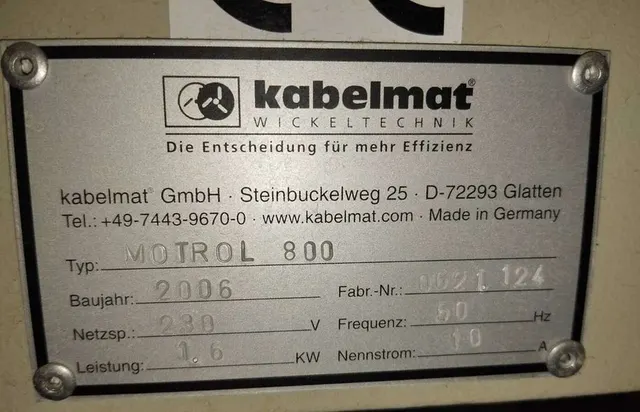 Намоточный станок для проводов Kabelmat MOTROL 800