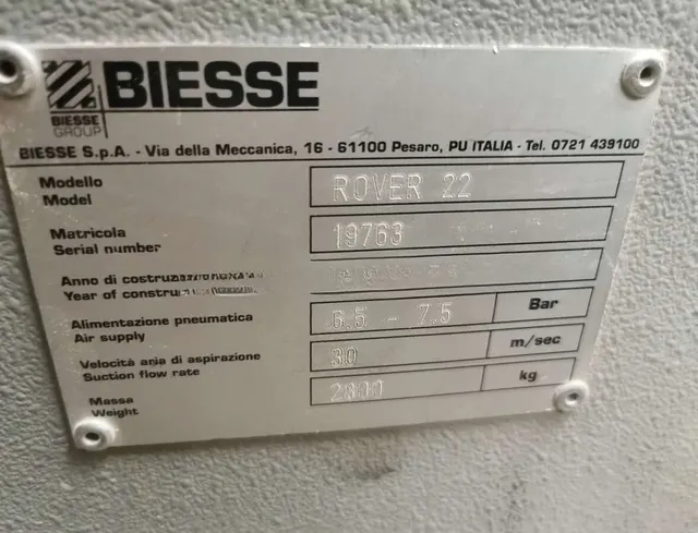 Обрабатывающий центр с ЧПУ Biesse Rover 22