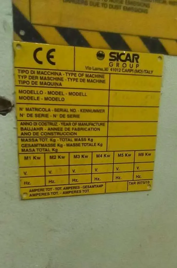 Шлифовальный станок Sicar Pegaso 630 1k