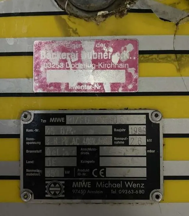 Печь хлебопекарная MIWE RI/FO 60/80