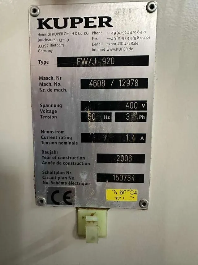 Станок для сшивки шпона Kuper FW/J-920