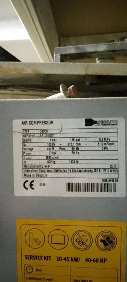 Компрессор винтовой CECCATO CSC50 A8 CE400 50