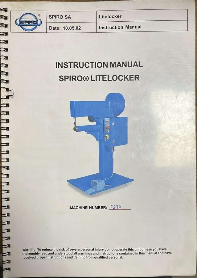 Установка холодной сварки SPIRO Litelocker