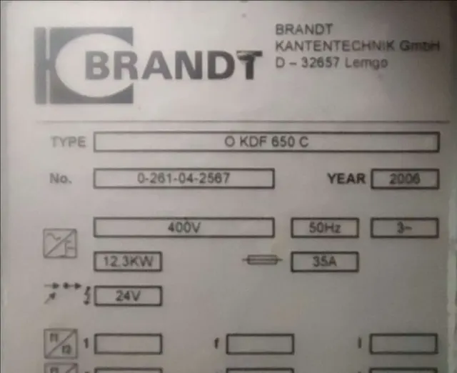 Кромкооблицовочный станок BRANDT KDF 650C
