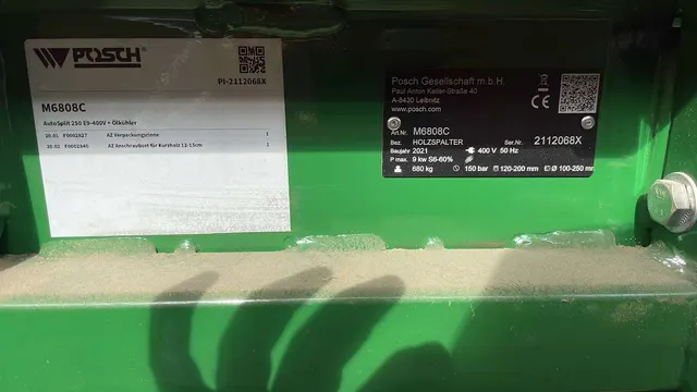 Дровокол Posch M6808C