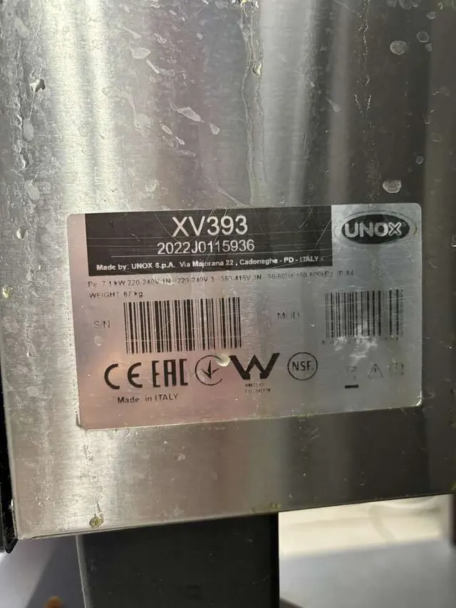 Пароконвектомат UNOX XV 393