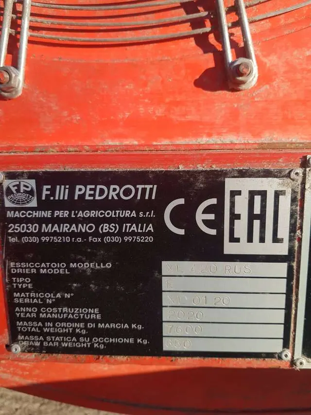Мобильная зерносушилка FRATELLI PEDROTTI XL 400