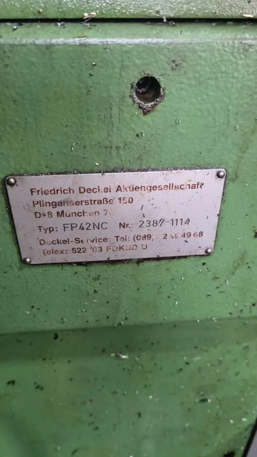Станок фрезерный Deckel FP 42NC