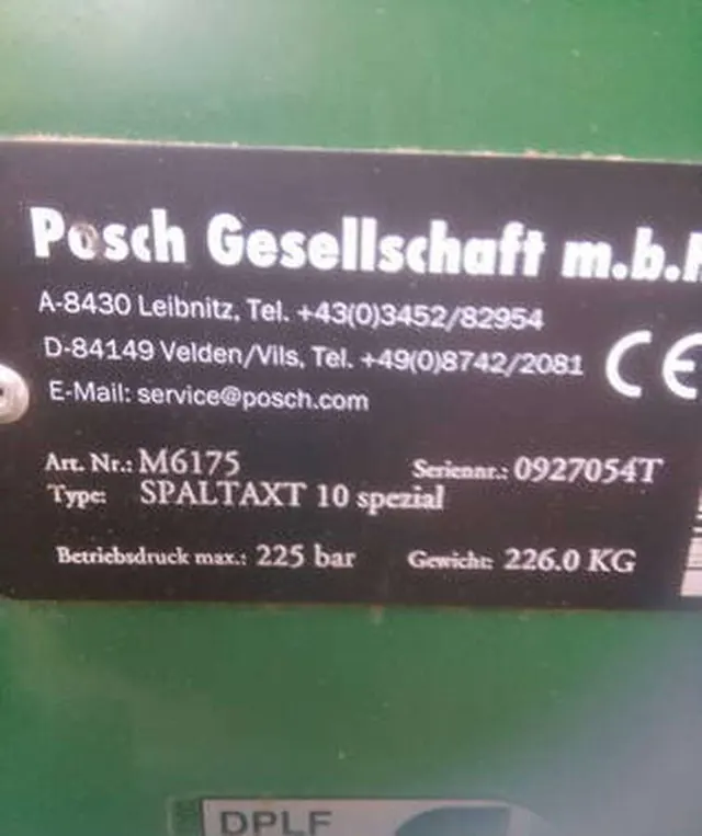 Дровокол Posch Spaltaxt 10 spezial