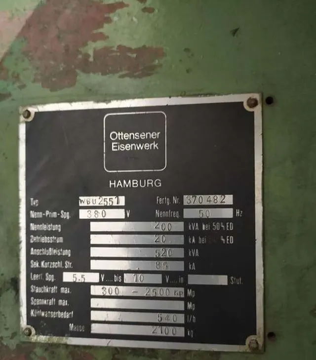 Сварочная аппарат Hamburg WBU 2551