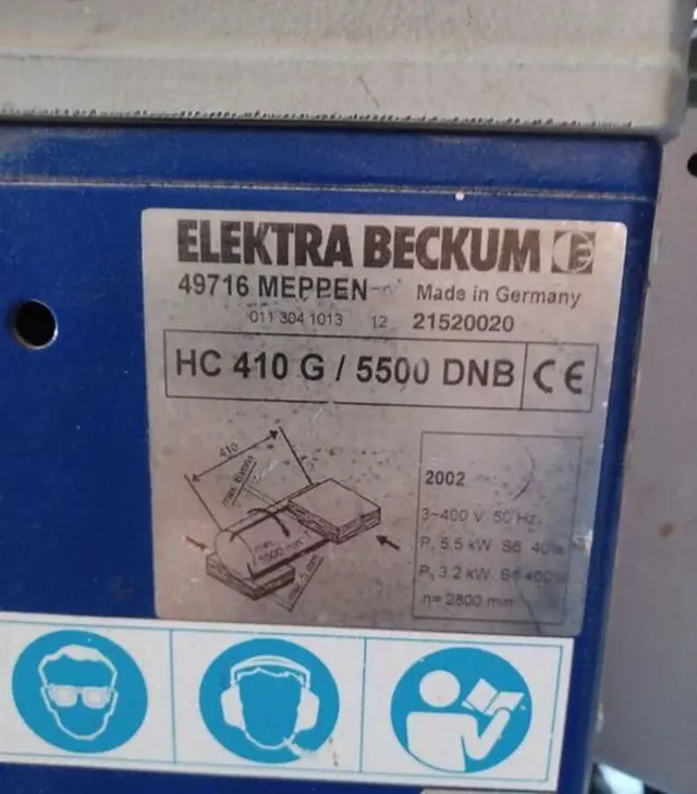 Рейсмусово-строгальный станок Elektra Beckum HC410