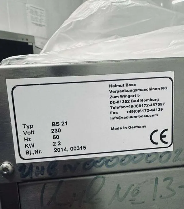 Упаковщик газовой среды Helmut Boss