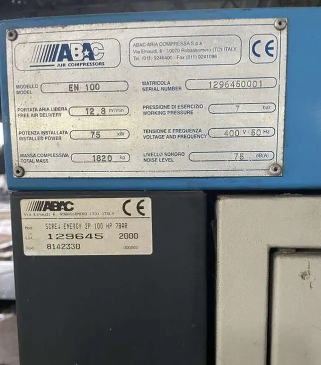 Компрессор винтовой ABAC EN100