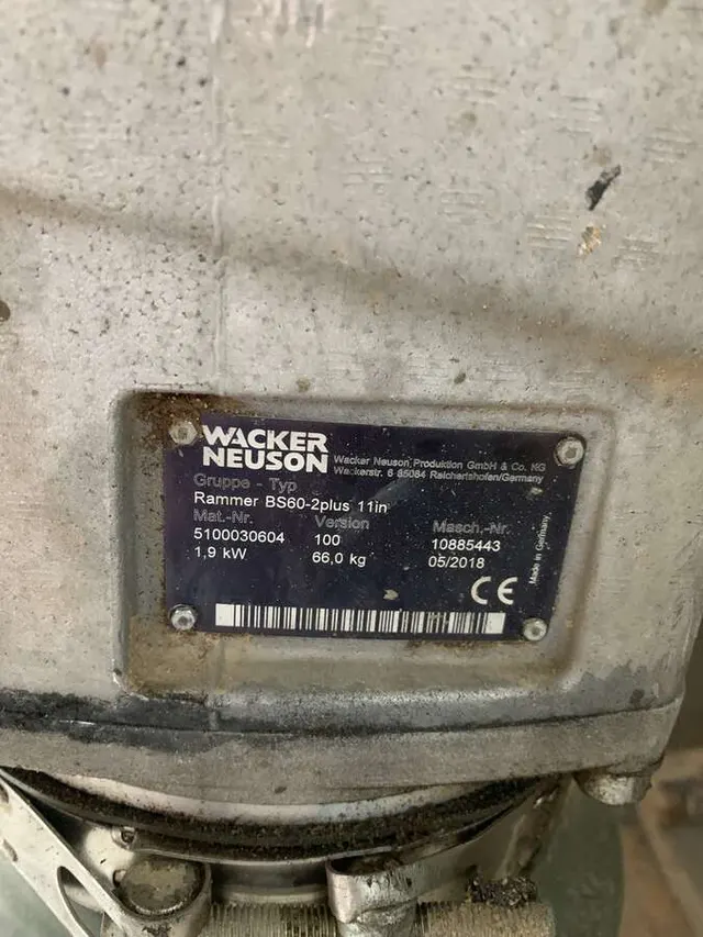 Вибротрамбовка бензиновая Wacker Neuson BS 60-2plus