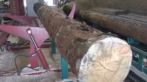 Накопительный стол для брёвен
