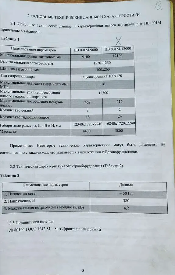 Пресс вертикальный ПВ 001М