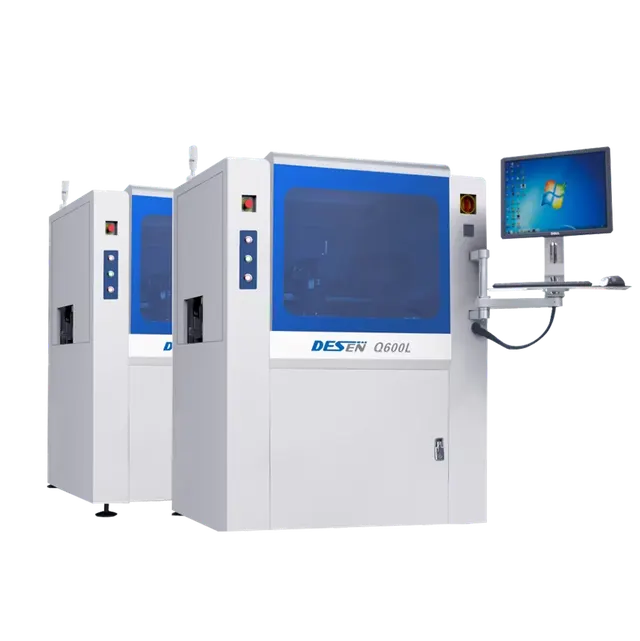 DESEN Q600L — автоматический inline дозатор клея и конформного покрытия для PCB до 600×600 мм